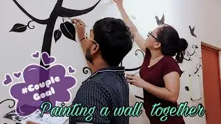 Couple Goal | Couple Painting a Wall Together | @Kala Yatra |