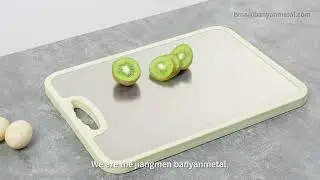 Titanium and Eco-friendly PP Double Sided Chopping Board with Knife Sharpener