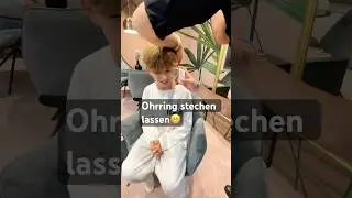 Ohrring stechen lassen😬😱#shorts #virslshorts #funny #juwelier