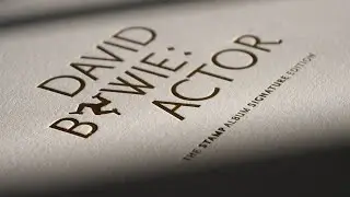 David Bowie: Actor Stamp Album Signature Edition