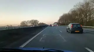 D&eacute; duizelingwekkende slipsporen van @Rick van Stippent, A28 Nieuwleusen #crashes #Lamborghini #fail