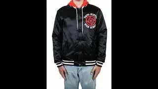 Jujutsu Kaisen Satin Hooded Bomber Jacket