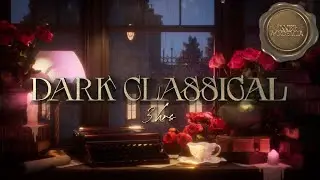 Dark Academia Ambience 🥀 Rainy Library for Romantic Victorian Study