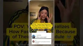POV: Yoonchae Realizes How Fast Time Flies Because of Their Busy Schedule #katseye #yoonchae&nbsp;#shorts