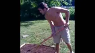 Square Foot Garden - Putting in the Soil
