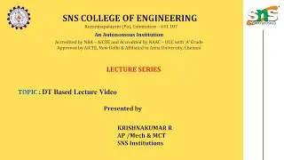 DT Video - Mechanical Properties of Materials | Design Of Transmission System | SNS Institutions