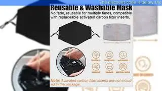 PM2 5 Mask  100% Cotton, Washable, Reusable Cloth Masks  Protection from Dust, Pollen, Pet Dander, O