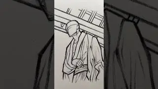How to Draw Toji Pose ⭐️Tutorial⭐️ #jjk #jujutsukaisen #toji #tojifushiguro #howtodraw #draw #sketch