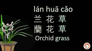 Orchid grass兰花草l&aacute;n huā cǎo蘭花草 Smart Mandarin Learning by Singing