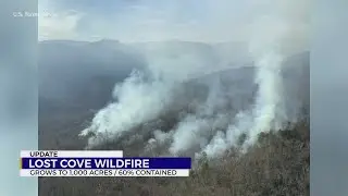 Wildfire near Grandfather Mountain grows to 1,000 acres