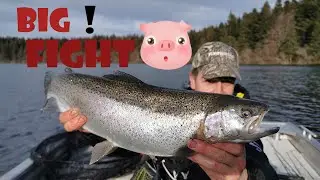 Pêche de la truite en réservoir