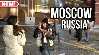 😍 Winter Wonderland: Moscow's Magical Christmas Experience | Moscow Evening Walk 😍