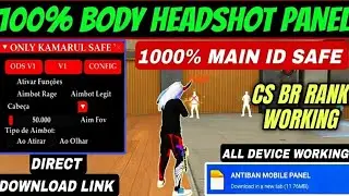 100% Antiban Main ID Safe Panel FF & FF Max | Drag Body Headshot | All Device Working