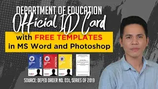 DepEd Official ID Card Layout and Design with FREE TEMPLATES in MS Word and Photoshop