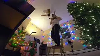 Changing the Ceiling Fan in the Media Room 1/25/2026 | Uncut Behind The Scenes