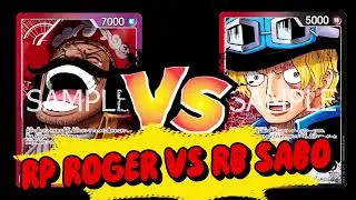 ( OP13 One Piece Card Game ) Red purple Roger VS Red Black Sabo 