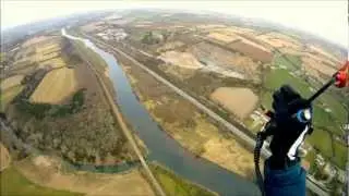 Sky Cima K2 and EC  Extreme Paramotor. Flying over the Slaney river into Enniscorthy.