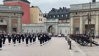 Stockholm Royal Palace - Change of Guards Parade (HD) 2nd July, 2022- Sweden