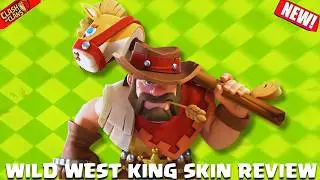 *New* Wild West King Skin Review |  June, 2024 Hero Skin | Clash of Clans | Clashflict