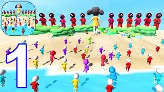 Sea Race 3D - Fun Squid Run 3D - Gameplay Walkthrough Part 1 Level 1 - 8 All Levels (Android, iOS)