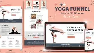 Yoga Funnel - Built in ClickFunnels (Premium Funnel Design)