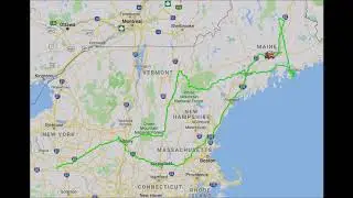 2019 Trip to Maine Route Map Animated 1080p