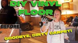 Budget Friendly Vinyl Wood Flooring Remodel DIY
