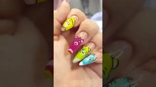Cutest nails I&rsquo;ve ever done 🥰 #cutenaildesign