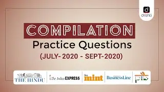 Current Affairs Compilation - Weekly Practice Questions (July 2020 - September 2020)
