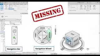 MISSING VIEW CUBE AND NAVIGATION BAR IN REVIT