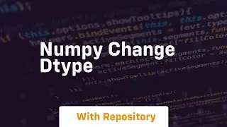 numpy change dtype