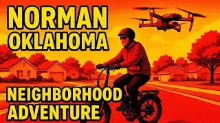 Coolest Day E-Biking Norman OK w/ DJI NEO Drone!