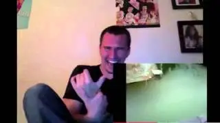 Funny catch the ice dude reaction