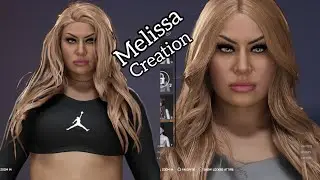 WWE 2K25 - MELISSA SANTOS CHARACTER CREATION SPORTY ATTIRE #wwe2k25