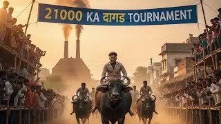21000 ka sawal hai! 💸Dekhiye mitti ki takataur raftar ka asli khel🐃🔥 #BuffaloRace#DesiPower#blogger 