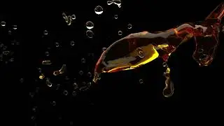 Golden liquid whiskey splash - BACKGROUND - SCREENSAVER
