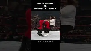 Triple H and Kane vs The Rock and Mankind #wwe #wwewrestler