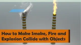 How to make Smoke, Fire and Explosion Collide with Objects - Houdini Tutorial