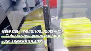 Tube Straw Bulk packing ,specified out.5 ～500 pieces,From straws to perfect sell bags. #strawmachine