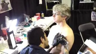 The beginning of a tattoo.