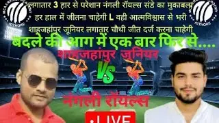 नंगली रॉयल्स VS शाहजहांपुर जूनियरl  TARGET 260/20- MCA academy Behroda Meerut