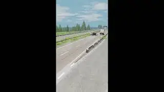 They All Crashed at ONCE! 🤯💣 #beamng #crash #truck #vial #IntersectionCrash