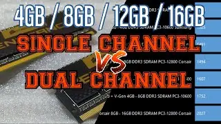 Cek Performa RAM Laptop Asus N43SL | 4GB vs 8GB vs 12GB vs 16GB | Single Channel vs Dual Channel