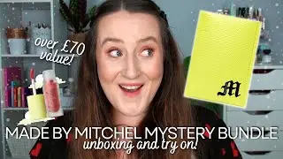 MADE BY MITCHELL MYSTERY BUNDLE REVIEW - Unboxing Surprise Bag And TryOn Makeup Haul From Beauty Bay