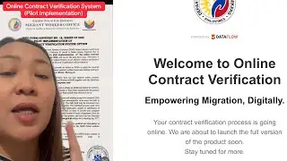 Pilot Implementation: Online Contract Verification System