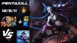 BOTTOM Jinx vs Ashe [PENTAKILL] - EU Grandmaster Patch 25.19
