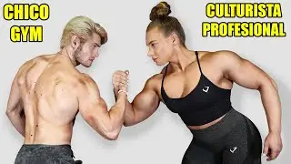 CHICO GYM vs MUJER FISICOCULTURISTA &iquest;Qui&eacute;n es m&aacute;s Fuerte? - Hombre vs Mujer Culturista