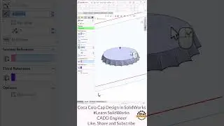 SolidWorks Coca-Cola Cap Design - Step-by-Step 3D Modeling Tutorial #SolidWorks #caddengineer