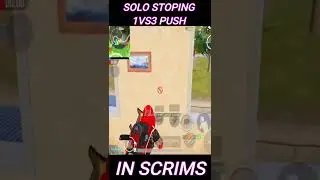 STOPING 1VS3 PUSH SOLO IN SCRIMS #bgmi  #shorts  #dragonzonegaming