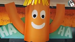 Wacky Waving Inflatable Tubeman 13.0 (but the tubeman is a cutout) | Optopolis' Vault